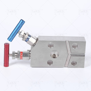 Collecteur à deux vannes à bride coplanaire personnalisable avec vannes de régulation à filetage interne - Product Image 3