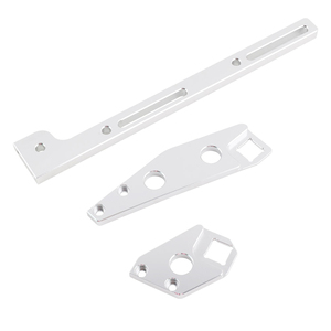 LS1 Adjustable <b>Throttle</b> <b>Cable</b> Bracket Silver Aluminum Fit for 244mm Sheet Metal Intake Manifold Engine Parts TBP006-SL - Product Image 2
