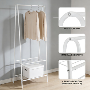 <span class=keywords><strong>Perchero</strong></span> de ropa de 3 niveles personalizable estilo <span class=keywords><strong>escalera</strong></span>, organizador de ropa independiente, <span class=keywords><strong>perchero</strong></span> metálico multiusos para dormitorio - Product Image 2
