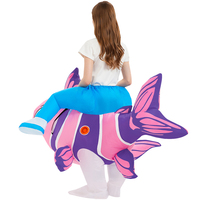 Costume gonflable amusant pour adulte en forme de poisson pour Halloween, Diwali, Noël et Nouvel An - Nouveautés