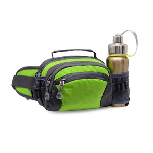 nctionnel pour les sports de plein air Sac de taille imperméable Sac <span class=keywords><strong>banane</strong></span> Sac à bandoulière pour femmes avec bouteille d'eau - Product Image 1