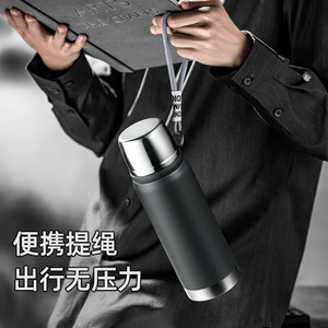 Stainless Steel Thermos With Tea Water Separation 1000Ml For Travel Outdoor Car Use - Product Image 4