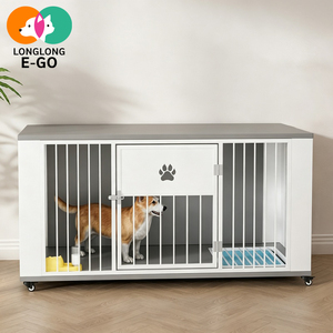 Casa <span class=keywords><strong>para</strong></span> <span class=keywords><strong>Perros</strong></span> de Madera al por Mayor, Varios Tamaños, con Estante de Almacenamiento y Baño Separado, <span class=keywords><strong>para</strong></span> <span class=keywords><strong>Perros</strong></span> de Raza Pequeña, Mediana y Grande, <span class=keywords><strong>para</strong></span> Uso en Interiores - Product Image 1