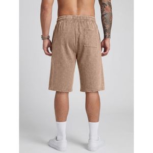 Pantalones Cortos Deportivos Holgados para Hombre FOXA, de Algodón Lavado Estilo Vintage, Corte Relajado, con Cordón Ajustable, para Gimnasio - Product Image 4