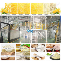 Usine de mouture de maïs personnalisée pour la production de semoule et de farine tamisée pour l'ugali au Kenya