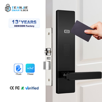 Serrure de Porte d'Hôtel Intelligente Wifi en Acier Inoxydable avec Carte Mémoire, Verrou Hôtelier RFID Numérique et Système de Gestion Gratuit