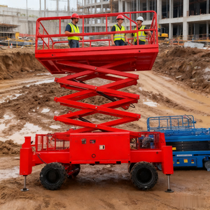Élévateur à ciseaux tout terrain entièrement automatique, motorisé par batterie, 3m 4m 6m 8m 10m 12m 14m 18m, élévateur à ciseaux avec CE - Product Image 4