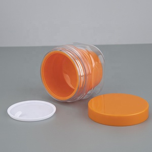 100ML çift katmanlı krem kavanoz plastik kozmetik konteyner Vintage plastik kavanoz etiketleri gıda ambalajı için - Product Image 4