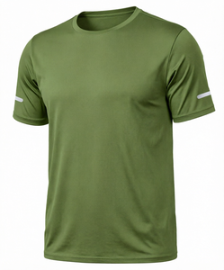 T-shirt de sport pour homme à séchage rapide, coupe ample, manches courtes, col rond - Product Image 1