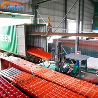 Tuile de toiture en résine synthétique PVC enduite ASA résistante aux intempéries, légère et isolante thermiquement, pour usage résidentiel et industriel