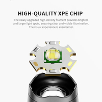 Lampe torche LED tactique de camping à zoom longue portée super lumineuse, corps en aluminium étanche, logo personnalisé, charge USB