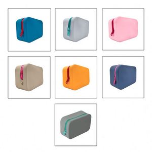 Pochette cosmétique en silicone personnalisée de haute qualité, résistante à l'eau et écologique, pour pinceaux de maquillage, cartes et pièces de monnaie – Vente directe usine - Product Image 6