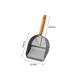 <span class=keywords><strong>Pala</strong></span> <span class=keywords><strong>para</strong></span> Arena de Gato de Acero Inoxidable y Madera QbellPet, Directo de Fábrica, Ecológica, <span class=keywords><strong>para</strong></span> la Eliminación de Desechos de Mascotas y la Limpieza de Excrementos - Product Image 6