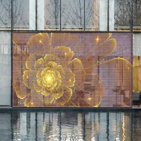 Nouveau produit Écran de film publicitaire extérieur Film flexible Écran LED coloré pour vitrage intérieur Mur vidéo Film LED transparent