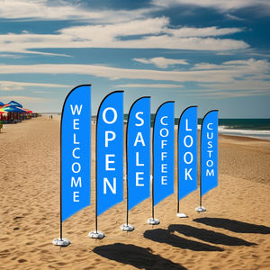 Prodotto personalizzato fiera all'aperto spiaggia rettangolare piuma a goccia <span class=keywords><strong>Promo</strong></span> bandiere Stand per banner Business - Product Image 5