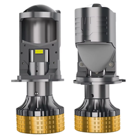 Ampoules de phare de voiture LED H4 avec lentille de projecteur 2200W, ampoule de phare automobile H4, ampoule antibrouillard à lumière haute et basse 12V 6000K