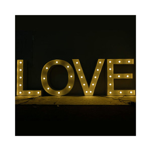 Letras Luminosas LED Gigantes para Decoración de Bodas, Letras de Marquesina con Luces, Números Grandes, Letras del Alfabeto Iluminadas, Letras de Amor - Product Image 5