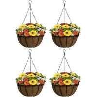 Sphère Paniers Suspendus Bol Ensembles Décoration Murale Tissu Panier Coton Faux Extérieur Accessoires De Mariage Pots De Fleurs Et Jardinières
