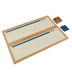 MA060-cartas de trabajo de división con marco de madera, juguete educativo de matemáticas montessori - Product Image 2