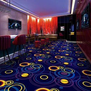 防火酒店宴会厅装饰地毯尼龙印花地毯KTV赌场墙到墙地毯