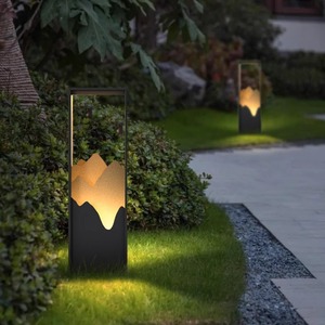 Lámpara Solar de Jardín de Estilo Chino Moderno, Lámpara Ambiental para Exteriores, Patio, Villa, Jardín, Paisaje - Product Image 1