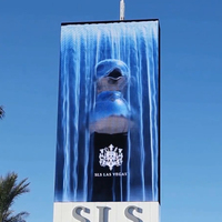 Gran pantalla LED P3 para exteriores a simple vista 3D animación fuente de vídeo contenido imagen holográfica IP65 SDK material de publicidad al aire libre