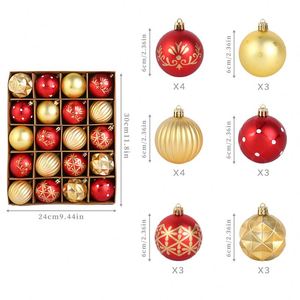20pcs High Quality Shatterproof <b>Plastic</b> Christmas <b>Tree</b> Baubles Full Color Printed Custom Decorations Set - Product Image 6