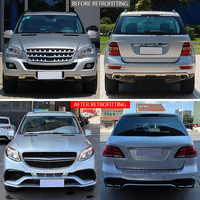 Nouveaux pare-chocs avant et arrière pour Mercedes Classe M W164 (2007-2011) avec feux antibrouillard – Montage universel par visser