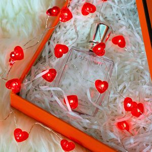 40 đèn Led hình trái tim màu đỏ lấp lánh cổ tích chuỗi đèn Pin hoạt động cho bữa tiệc trong nhà Ngày Valentine trang trí ngày của mẹ - Product Image 3