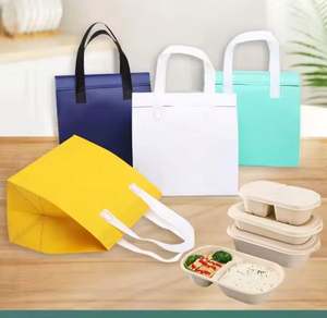 Bolsa Térmica Personalizable para Alimentos, de Tela No Tejida, con Aislamiento Térmico, de PP y Película de Aluminio, para Llevar Café Fresco, Reciclable, para Té con Leche Frío, Impresa - Product Image 1