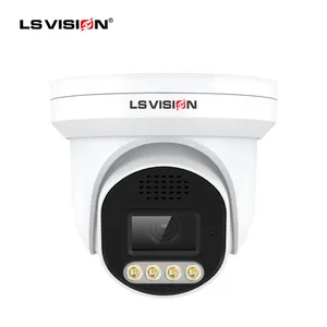 LS VISION Optional 2mp 5mp 8mp Turret CCTV IP Camera 25fps Full Real Time Human Detection Waterproof AI Security POE Dome Camera