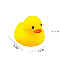 Cadeau promotionnel 2026 Jouet flottant pour piscine de bain pour bébé Canard en caoutchouc de silicone miniature coloré et sûr
