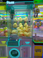 Colorful Paw Mini Crane Machine Jeu d'intérieur amusant à pièces pour multijoueur Blue Gamezeuges