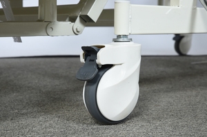 Letto di cura manuale a doppio uso vasino buco 4-manovella Design conveniente per la terapia di riabilitazione di terapia ospedaliera a domicilio - Product Image 5