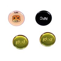 Étiquette RFID en époxy de qualité supérieure, couleur personnalisée, ronde, pour les systèmes de paiement sans argent liquide et les programmes de fidélisation