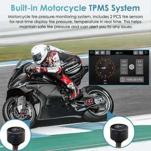 Carpuride W502 Pro Moto Carplay, <span class=keywords><strong>Alternativa</strong></span> a Givi Navifly NF6, Schermo Touch da 5 Pollici per Sportster Tenere 700 - Product Image 6