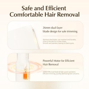 Depiladora Ultra Silenciosa de 63dB, Batería de Litio de 120mAh, Carga Rápida en 2 Horas, para un Afeitado Facial Discreto y Suave, Uso Doméstico, en Inglés - Product Image 4