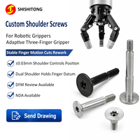 Tornillos de hombro de doble ranura personalizados 17-4PH 316L 440C de cabeza baja Torx Hex Socket, fabricante de sujetadores para pinzas adaptativas