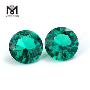 Lab สร้าง Emerald Round Brilliant Cut โคลอมเบีย Emerald โรงงานราคา - Product Image 4
