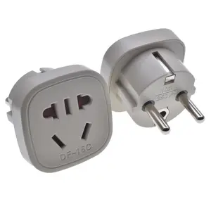 Ons Om Eu Plug Adapter Au Naar Euro Power Converter America Canada Nieuw Zeeland China Naar Type-F Schuko Elektrische Connector