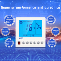 Termostato de Aire Acondicionado Central, Controlador de Ventilador de Ahorro de Energía con Temporizador, Función de Programación Semanal, Pantalla LCD