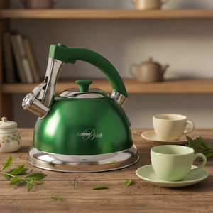 Bouilloire sifflante <span class=keywords><strong>en</strong></span> acier inoxydable neuve au prix d'usine avec design <span class=keywords><strong>en</strong></span> plastique, compatible induction, écologique et lavable au lave-vaisselle - Product Image 1