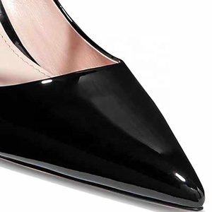 New Arrivals Rhinestone Decor Thin Heel Women Dress Shoes Patent Leather Buckle Strap Ladies Pointed Toe Slingback Dating <b>Pump</b> - Product Image 6