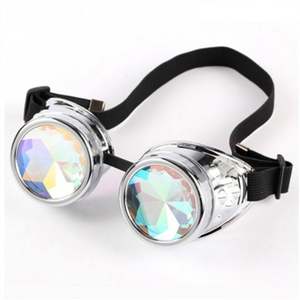 Gafas de Sol Steampunk con Logotipo Personalizado, Gafas de Moda Retro Góticas para Hombre y Mujer, Gafas de Soldadura Cyberpunk, Gafas de Caleidoscopio - Product Image 4