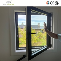 Ventana Abatible Multishades OEM ODM Impermeable con Herrajes Alemanes y Certificación CE para Proyectos del Golfo