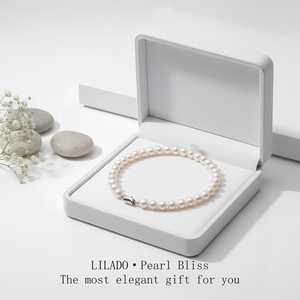 Collier de perles d'eau douce naturelles WENCHI, longueur 45 cm/18 pouces, taille 6-7 mm, cadeau parfait pour maman - Product Image 3