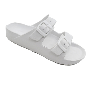 HEVA sandale <span class=keywords><strong>femme</strong></span> Double boucle femmes portent des chaussures plates de plage à semelle souple sur des chaussures élégantes à semelle épaisse romaine pantoufles sabots chaussures - Product Image 6