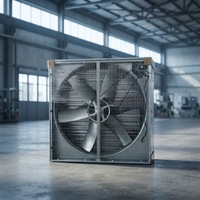 Pasokan Langsung Pabrik Kipas Angin Buang Volume Udara Besar Elektrik Push-pull, Kipas Turbo Tipe Kotak 1380mm, Motor 100% Tembaga untuk Peternakan Ayam