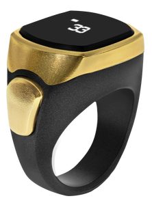 Bague Tasbih Intelligente en Silicone et Plastique <span class=keywords><strong>pour</strong></span> Musulmans, Contrôlée par APP, <span class=keywords><strong>Boussole</strong></span> Qibla, Écran OLED, Étanche IP67, Unisexe, Religieuse - Product Image 3
