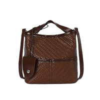 Sac à main portable tissé à la main pour femme, sac à bandoulière multi-poches, sac à main pour le bureau, les fêtes et l'usage quotidien